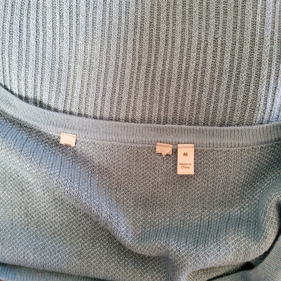 Soft Surroundings Aida Tunic Pullover Sweater Top Blue M - Picture 7 of 10